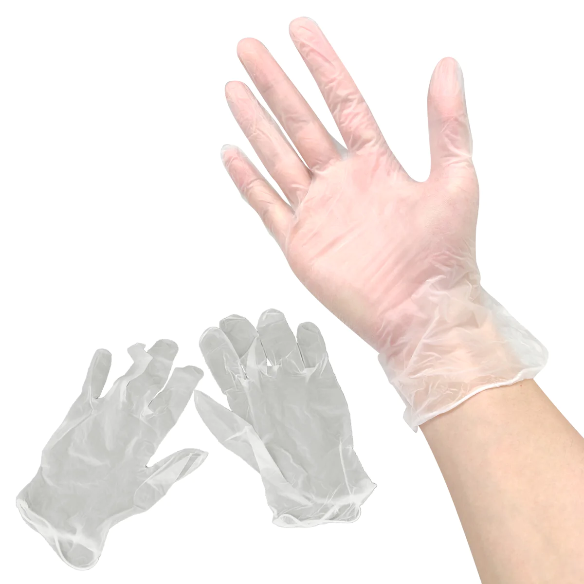 Disposable Vinyl Gloves powder free Large ENSI