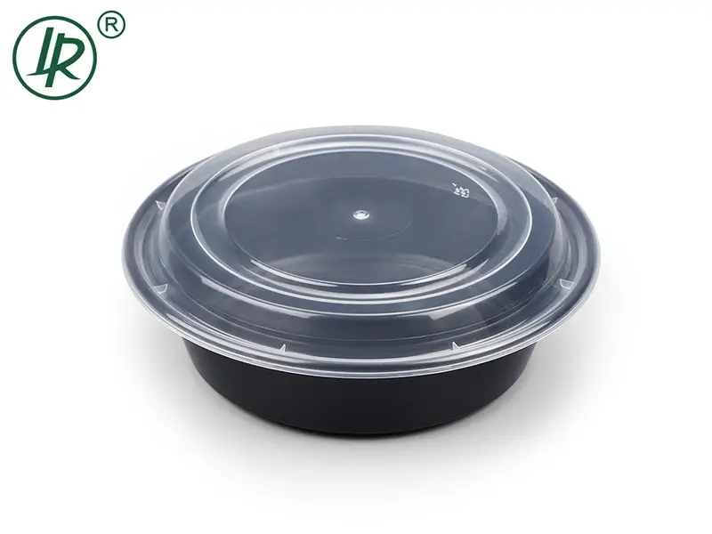 PP LY-16 Roun Food Combo Container (Black) (410ml) LR