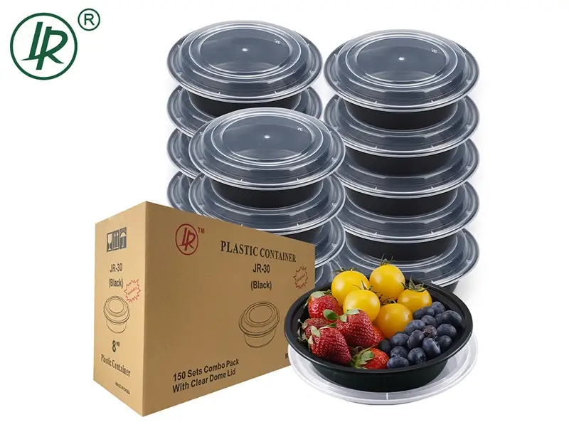 PP LY-16 Roun Food Combo Container (Black) (410ml) LR - Image 2